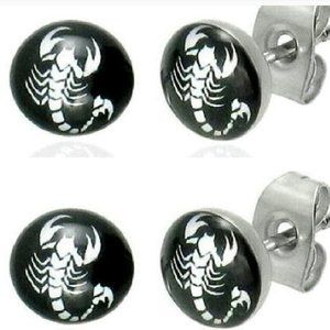 (2-PACK) SCORPIO EARRINGS ZODIAC JEWELRY ASTROLOGY